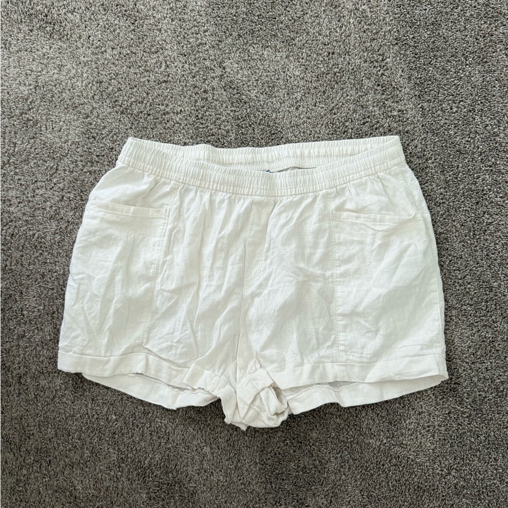 Old Navy Women's Cream High Waist Shorts
